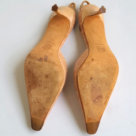 GIANNI MILANESI Milano Crocodile Leather Heels - Picture 4 of 14